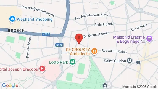 Apartments for rent i Brussels Anderlecht - kort over placeringen