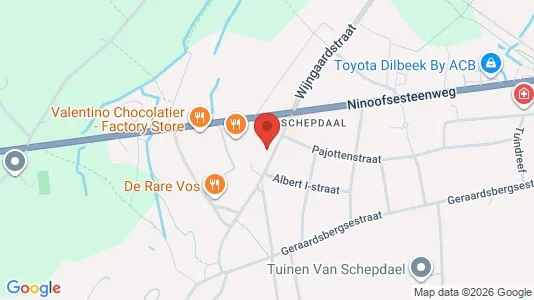 Apartments for rent i Dilbeek - kort over placeringen