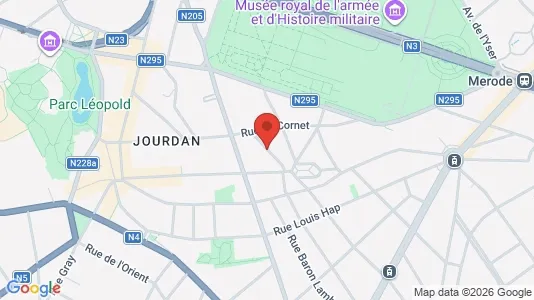 Apartments for rent i Brussels Etterbeek - kort over placeringen