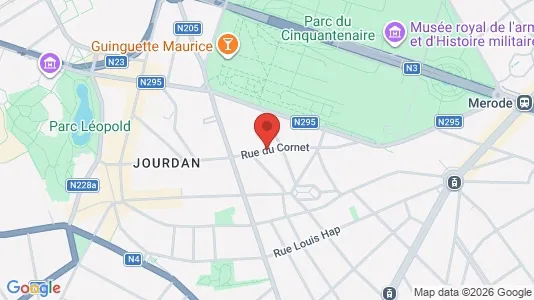 Apartments for rent i Brussels Etterbeek - kort over placeringen