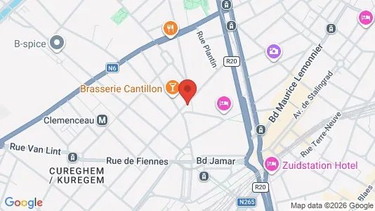 Apartments for rent i Brussels Anderlecht - kort over placeringen