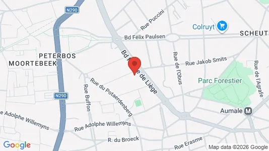 Apartments for rent i Brussels Anderlecht - kort over placeringen