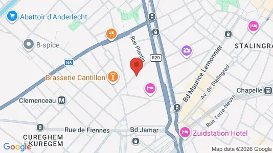 Apartments for rent i Brussels Anderlecht - kort over placeringen