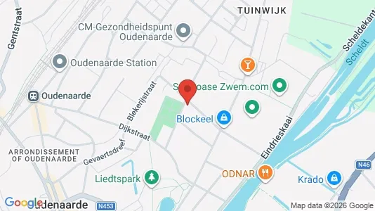 Apartments for rent i Oudenaarde - kort over placeringen