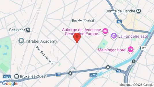 Apartments for rent i Brussels Sint-Jans-Molenbeek - kort over placeringen