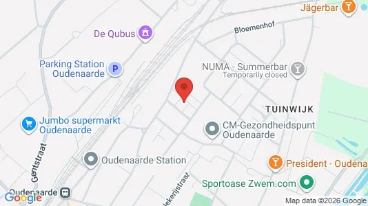 Apartments for rent i Oudenaarde - kort over placeringen