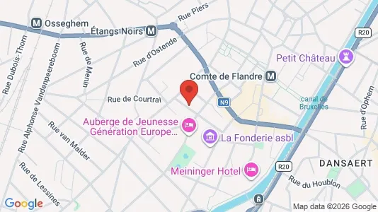 Apartments for rent i Brussels Sint-Jans-Molenbeek - kort over placeringen