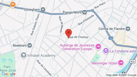 Apartments for rent i Brussels Sint-Jans-Molenbeek - kort over placeringen