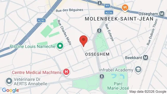 Apartments for rent i Brussels Sint-Jans-Molenbeek - kort over placeringen