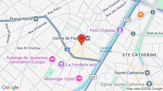 Apartments for rent i Brussels Sint-Jans-Molenbeek - kort over placeringen