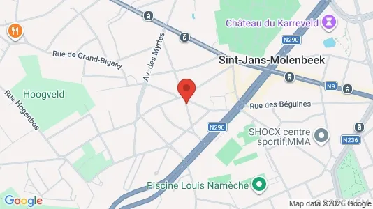 Apartments for rent i Brussels Sint-Jans-Molenbeek - kort over placeringen