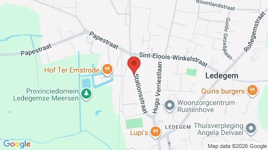 Apartments for rent i Ledegem - kort over placeringen