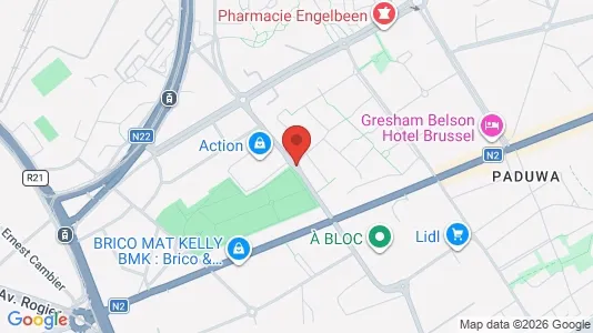 Apartments for rent i Brussels Evere - kort over placeringen
