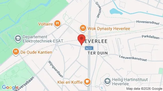 Apartments for rent i Leuven - kort over placeringen