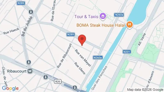 Apartments for rent i Brussels Sint-Jans-Molenbeek - kort over placeringen