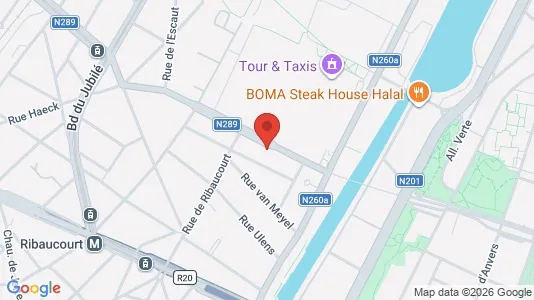 Apartments for rent i Brussels Sint-Jans-Molenbeek - kort over placeringen