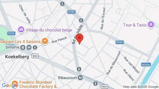 Apartments for rent i Brussels Sint-Jans-Molenbeek - kort over placeringen