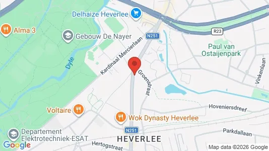 Apartments for rent i Leuven - kort over placeringen