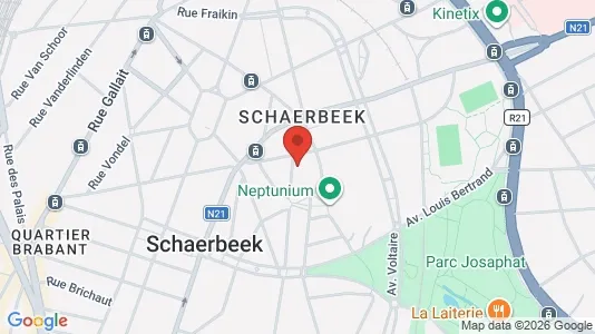 Apartments for rent i Brussels Schaarbeek - kort over placeringen
