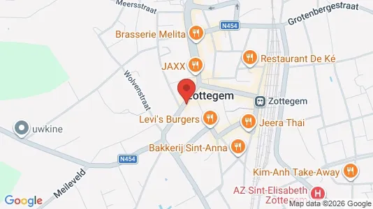 Apartments for rent i Zottegem - kort over placeringen