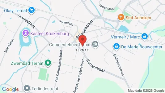 Apartments for rent i Ternat - kort over placeringen