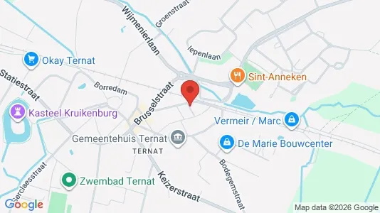 Apartments for rent i Ternat - kort over placeringen