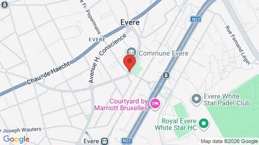 Apartments for rent i Brussels Evere - kort over placeringen