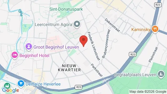 Apartments for rent i Leuven - kort over placeringen