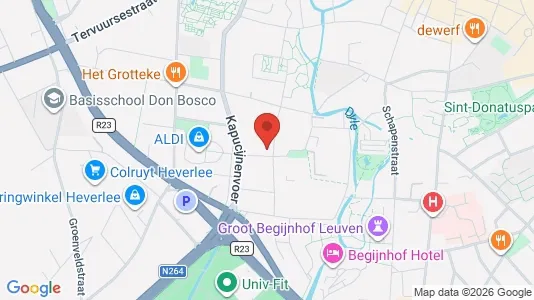 Apartments for rent i Leuven - kort over placeringen