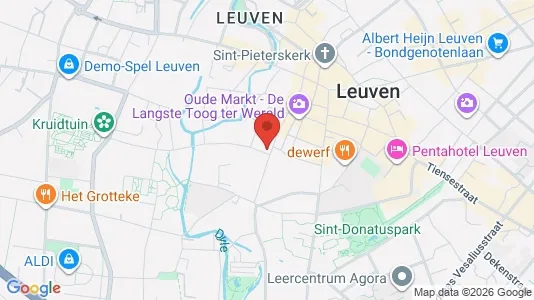 Apartments for rent i Leuven - kort over placeringen