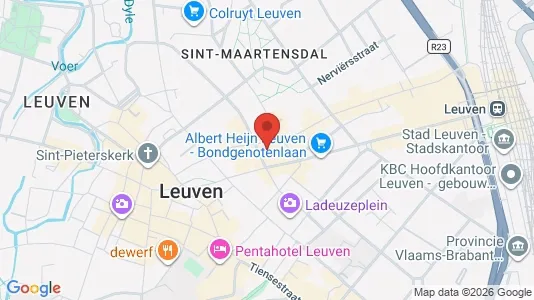 Apartments for rent i Leuven - kort over placeringen