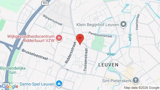Apartments for rent i Leuven - kort over placeringen