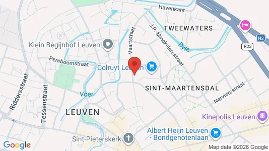 Apartments for rent i Leuven - kort over placeringen