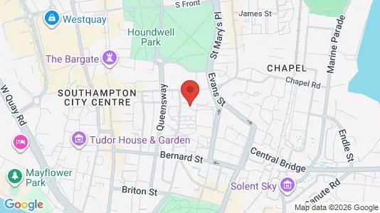 Apartments for rent i Southampton - Hampshire - kort over placeringen