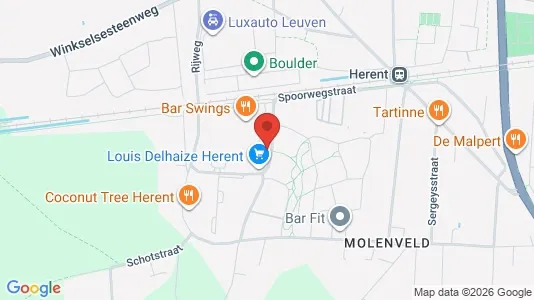 Apartments for rent i Herent - kort over placeringen
