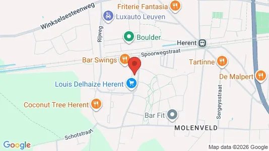 Apartments for rent i Herent - kort over placeringen