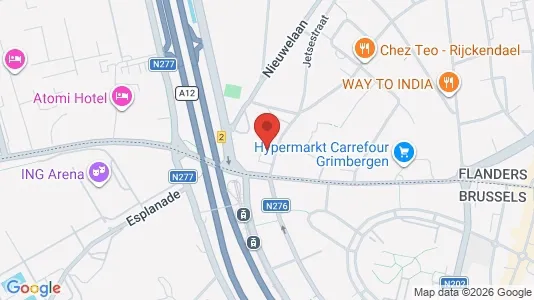 Apartments for rent i Grimbergen - kort over placeringen