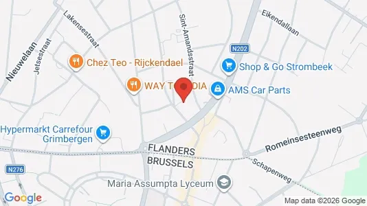 Apartments for rent i Grimbergen - kort over placeringen