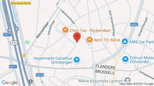 Apartments for rent i Grimbergen - kort over placeringen