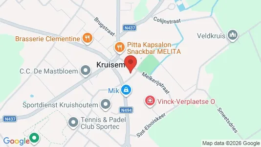 Apartments for rent i Kruisem - kort over placeringen