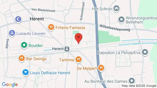 Apartments for rent i Herent - kort over placeringen