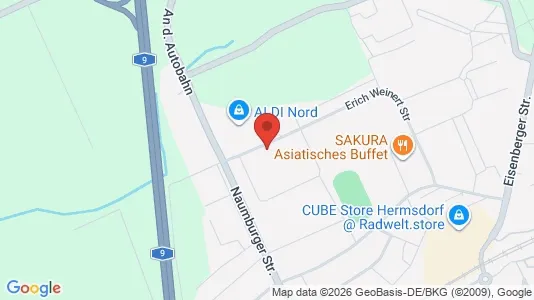 Apartments for rent i Saale-Holzland-Kreis - kort over placeringen