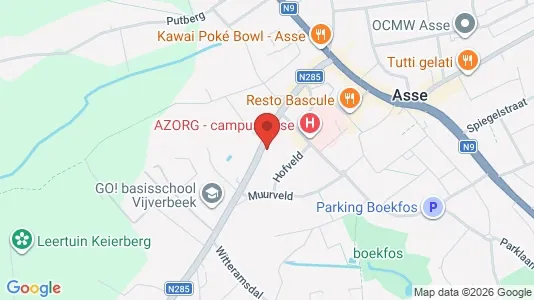 Apartments for rent i Asse - kort over placeringen