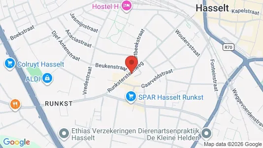 Apartments for rent i Hasselt - kort over placeringen