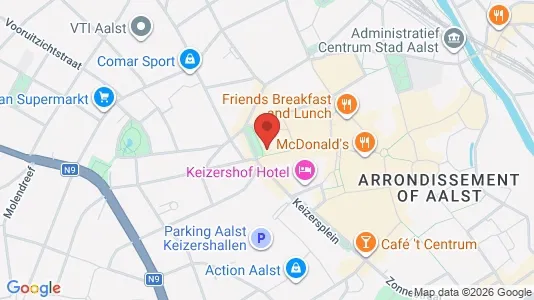 Apartments for rent i Aalst - kort over placeringen