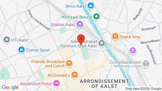 Apartments for rent i Aalst - kort over placeringen
