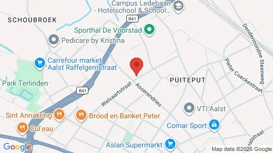 Apartments for rent i Aalst - kort over placeringen