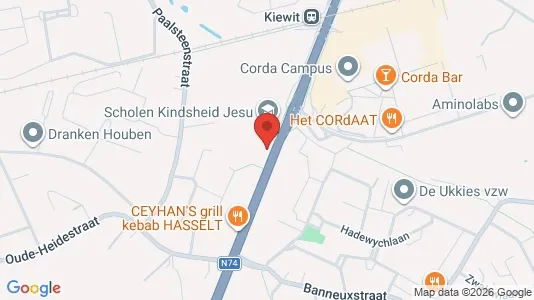 Apartments for rent i Hasselt - kort over placeringen