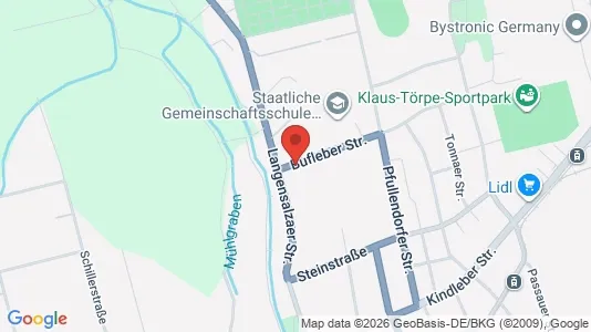 Apartments for rent i Gotha - kort over placeringen