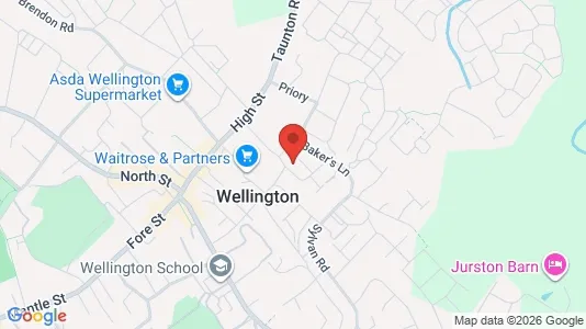 Apartments for rent i Wellington - Somerset - kort over placeringen